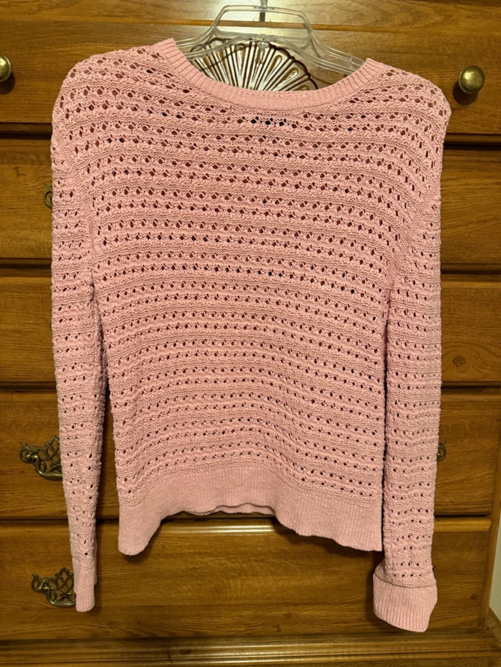 Banana Republic Pink Open-Knit Women's Sweater